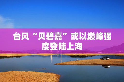 台风“贝碧嘉”或以巅峰强度登陆上海