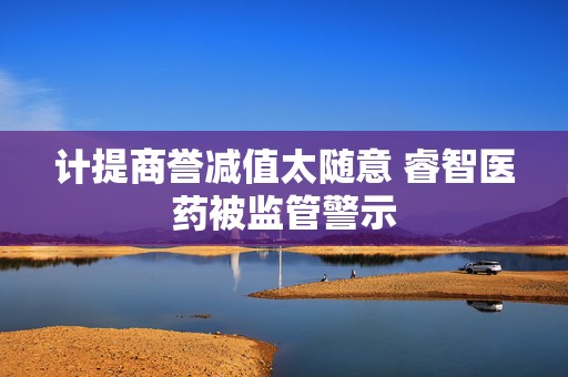 计提商誉减值太随意 睿智医药被监管警示  第1张