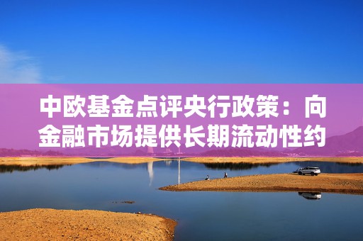 中欧基金点评央行政策：向金融市场提供长期流动性约1万亿 预计市场将出现结构性主导反弹行情  第1张