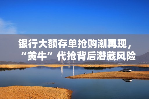 银行大额存单抢购潮再现，“黄牛”代抢背后潜藏风险  第1张