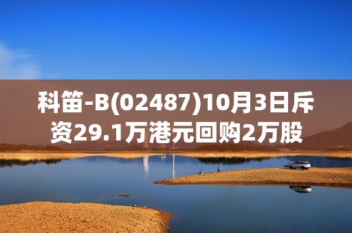 科笛-B(02487)10月3日斥资29.1万港元回购2万股
