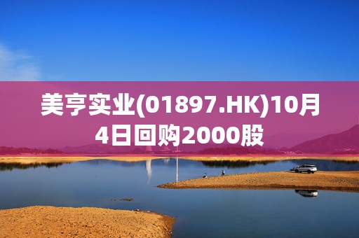 美亨实业(01897.HK)10月4日回购2000股  第1张