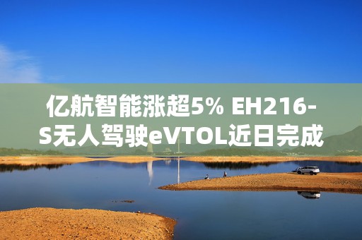 亿航智能涨超5% EH216-S无人驾驶eVTOL近日完成巴西首飞  第1张