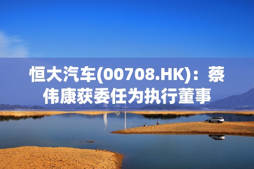 恒大汽车(00708.HK)：蔡伟康获委任为执行董事  第1张