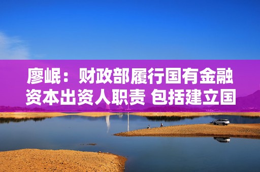 廖岷：财政部履行国有金融资本出资人职责 包括建立国有金融机构的资本补充和动态调整机制  第1张