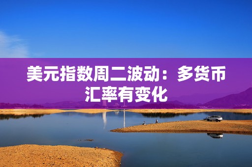 美元指数周二波动：多货币汇率有变化  第1张