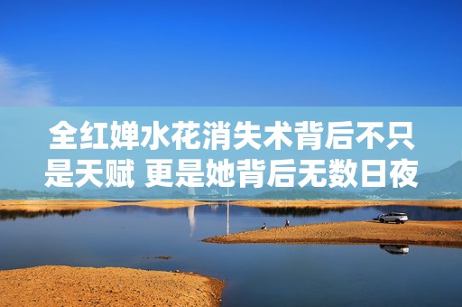 全红婵水花消失术背后不只是天赋 更是她背后无数日夜辛勤训练的结果  第1张