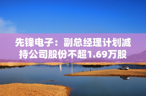 先锋电子：副总经理计划减持公司股份不超1.69万股  第1张