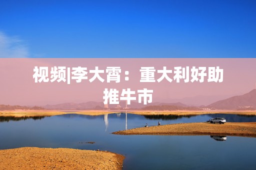 视频|李大霄：重大利好助推牛市  第1张