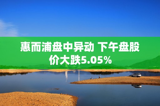 惠而浦盘中异动 下午盘股价大跌5.05%  第1张