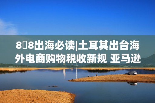8・8出海必读|土耳其出台海外电商购物税收新规 亚马逊英国和欧盟的远程配送费下调高达59%  第1张