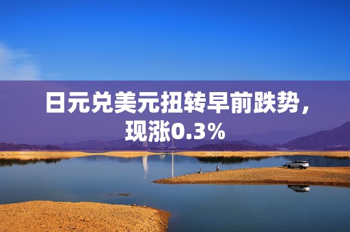 日元兑美元扭转早前跌势，现涨0.3%  第1张