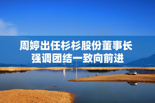 周婷出任杉杉股份董事长 强调团结一致向前进  第1张