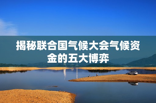 揭秘联合国气候大会气候资金的五大博弈  第1张