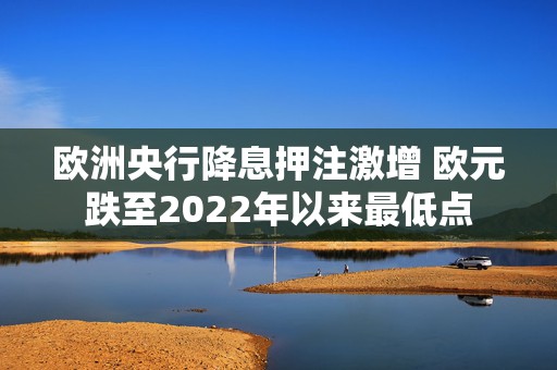 欧洲央行降息押注激增 欧元跌至2022年以来最低点