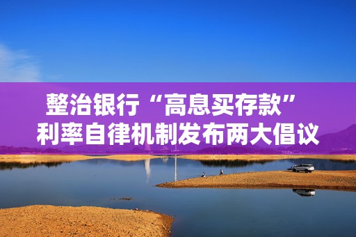整治银行“高息买存款” 利率自律机制发布两大倡议