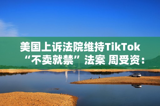 美国上诉法院维持TikTok“不卖就禁”法案 周受资：将上诉至最高法