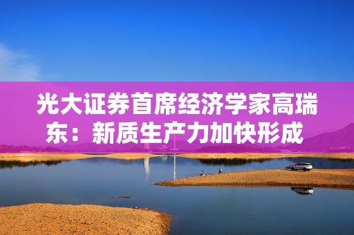 光大证券首席经济学家高瑞东：新质生产力加快形成 资本市场活力提升  第1张
