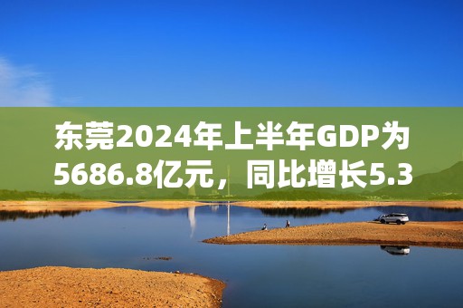 东莞2024年上半年GDP为5686.8亿元，同比增长5.3%