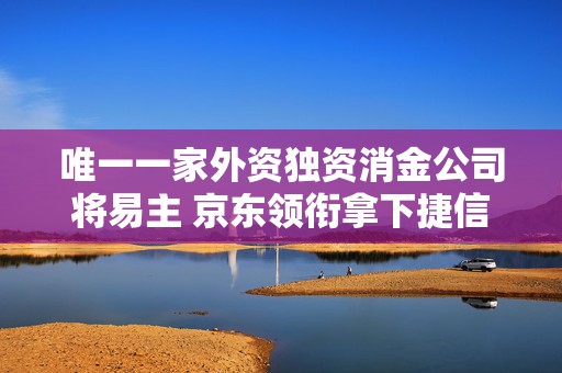 唯一一家外资独资消金公司将易主 京东领衔拿下捷信消金65%股权 外贸信托、天津银行入股  第1张
