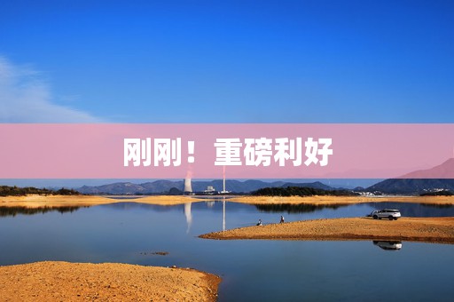 刚刚！重磅利好  第1张