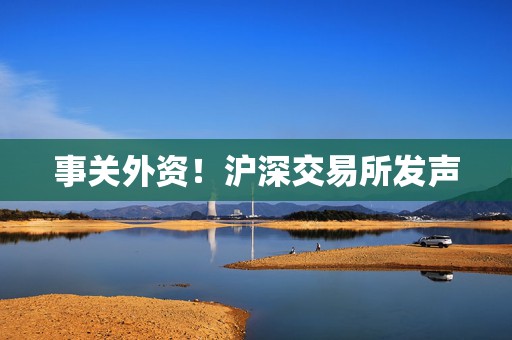 事关外资！沪深交易所发声  第1张