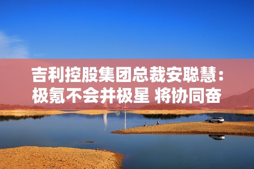 吉利控股集团总裁安聪慧：极氪不会并极星 将协同奋进  第1张