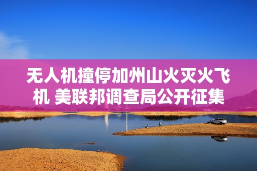 无人机撞停加州山火灭火飞机 美联邦调查局公开征集线索找肇事者  第1张