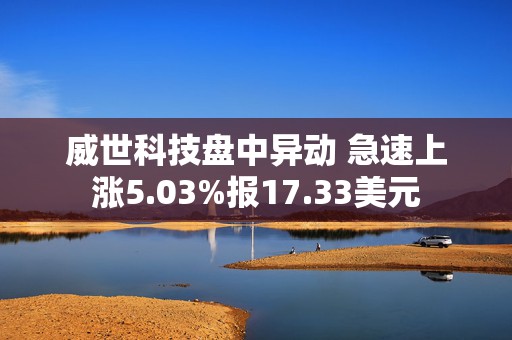 威世科技盘中异动 急速上涨5.03%报17.33美元  第1张