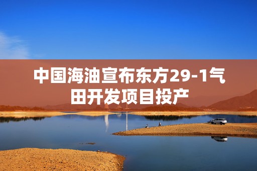 中国海油宣布东方29-1气田开发项目投产  第1张