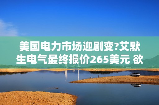 美国电力市场迎剧变?艾默生电气最终报价265美元 欲吞下艾斯本科技  第1张