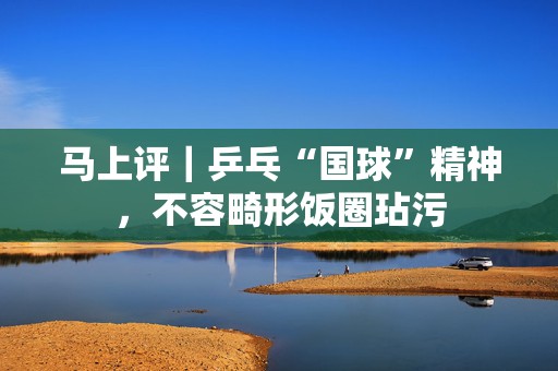马上评｜乒乓“国球”精神，不容畸形饭圈玷污  第1张