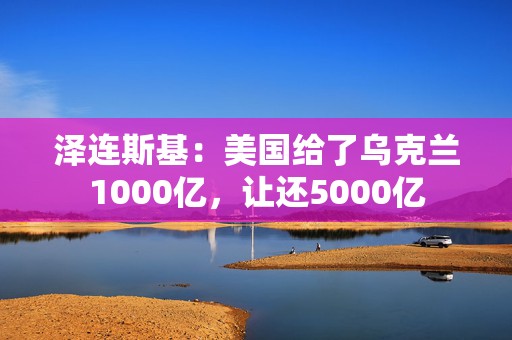 泽连斯基：美国给了乌克兰1000亿，让还5000亿  第1张