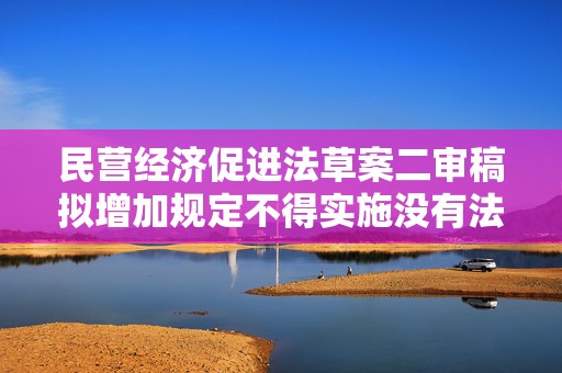 民营经济促进法草案二审稿拟增加规定不得实施没有法律法规依据的罚款  第1张