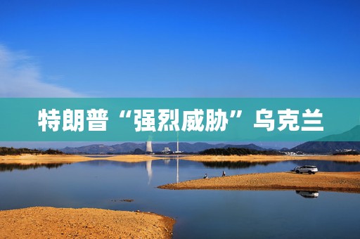 特朗普“强烈威胁”乌克兰  第1张