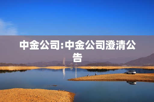 中金公司:中金公司澄清公告