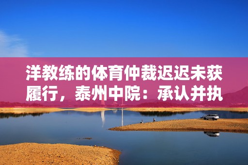 洋教练的体育仲裁迟迟未获履行，泰州中院：承认并执行该仲裁  第1张