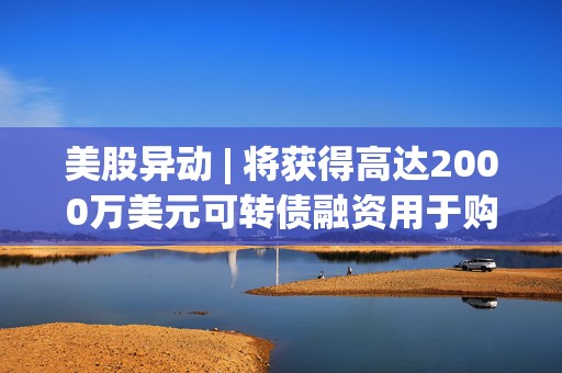美股异动 | 将获得高达2000万美元可转债融资用于购买TRUMP代币 Freight Technologies(FRGT.US)飙升117%