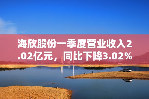 海欣股份一季度营业收入2.02亿元，同比下降3.02%