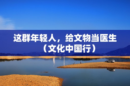这群年轻人，给文物当医生（文化中国行）