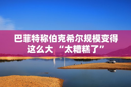 巴菲特称伯克希尔规模变得这么大 “太糟糕了”