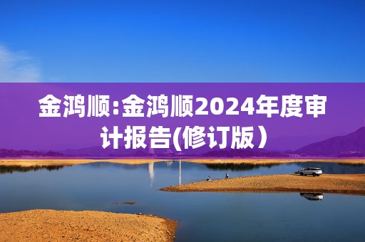 金鸿顺:金鸿顺2024年度审计报告(修订版）