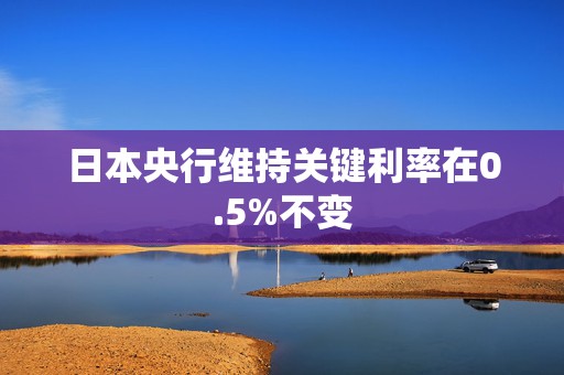 日本央行维持关键利率在0.5%不变