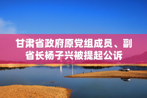甘肃省政府原党组成员、副省长杨子兴被提起公诉