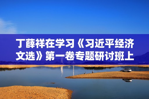 丁薛祥在学习《习近平经济文选》第一卷专题研讨班上强调：深入学习贯彻习近平经济思想，加强党中央对经济工作的集中统一领导