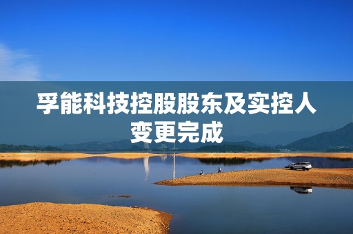 孚能科技控股股东及实控人变更完成