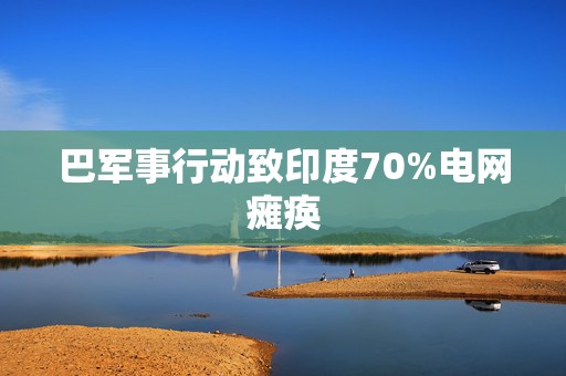 巴军事行动致印度70%电网瘫痪