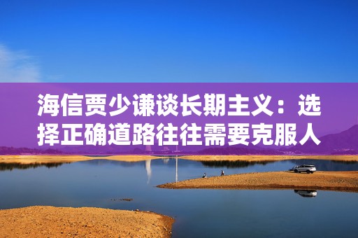 海信贾少谦谈长期主义：选择正确道路往往需要克服人性弱点，承受短期阵痛