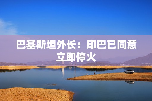 巴基斯坦外长：印巴已同意立即停火