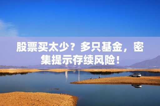 股票买太少？多只基金，密集提示存续风险！